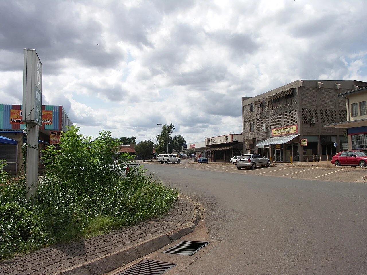 Central business area of Thabazimbi